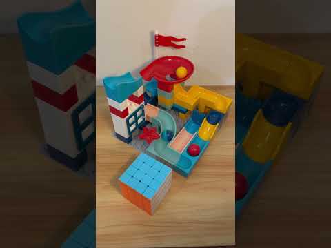 Marble Run ASMR 🔵🔴🟡 11  Satisfying Building Blocks #marblerun #marblerace #asmr