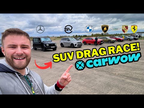 THE ULTIMATE SUV DRAG RACE! | I WAS A GUEST DRIVER FOR CARWOW!