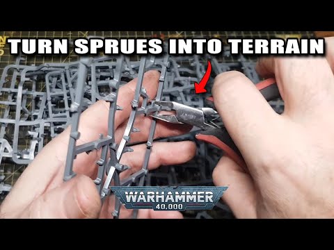 Turn Warhammer 40k Sprues into Warhammer 40k Terrain...