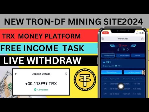 New trondf mining site 2024 | Daily income website | Best trusted Earning website site 2024