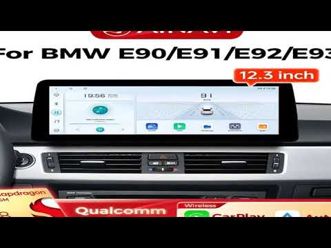 Ainavi 12.3 Inch For BMW 3 Series 2006-2010 E90 E91 E92 E93 Wireless Carplay Android Auto