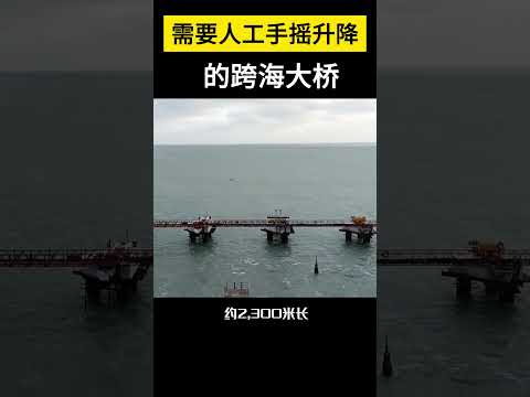 【科技趣闻】印度需要人工手摇升降的跨海大桥  #shorts