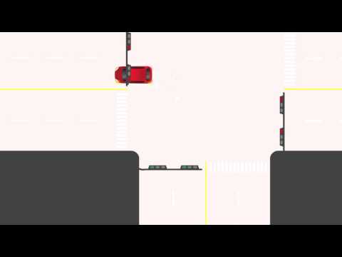 Commercial Roads: Intersections with Crosswalks