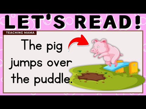 LET'S READ! | PRACTICE READING ENGLISH | SIMPLE SENTENCES FOR KIDS | LEARN TO READ | TEACHING MAMA