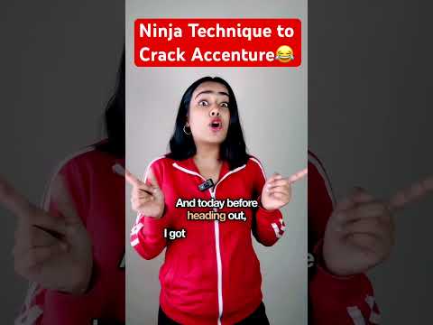 Ninja Technique to crack Accenture 🤣 @OnlineStudy4u