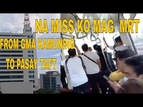 Vlog #1037 MRTS / Na Miss Ko Mag MRT From GMA Kamuning  To Pasay Taft / Avoid Traffic 🚦