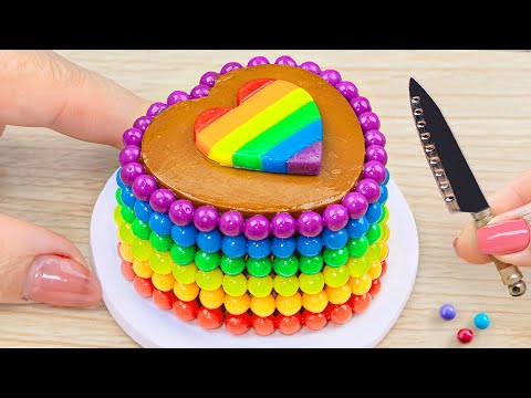 Best Miniature Cake Decorating with Chocolate Ideas 🌈 Yummy Mini Rainbow KitKat Cake Dessert