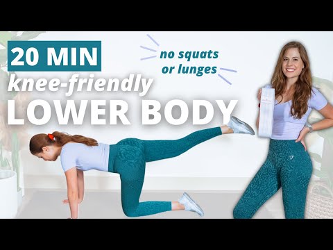 Knee Friendly Lower Body Workout | NO squats NO lunges leg workout | knee friendly leg and glutes