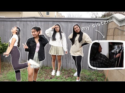 MY SISTER PICKS OUT MY OUTFITS FOR A WEEK