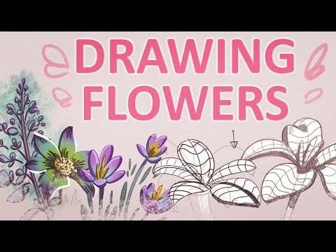 How to Draw Flowers Tutorial 🌸