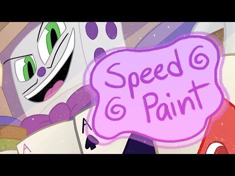 The Battle with King Dice | SPEEDPAINT [Cuphead Fan Art]