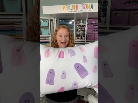 Grab your sublimation paints and make a ghost pillowcase for Halloween! #halloween #sublimation