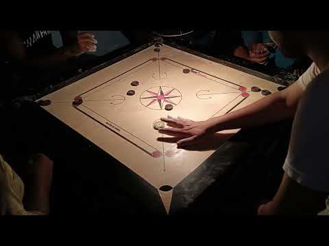 FINISH CARROM BOARD NO HAND GAME SITUP GAME#carrom#carromboard