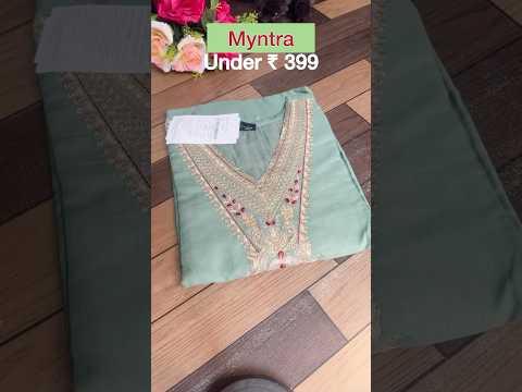 Myntra kurta set #shorts #youtubeshortsvideo #myntra #myntrahaul #kurtaset