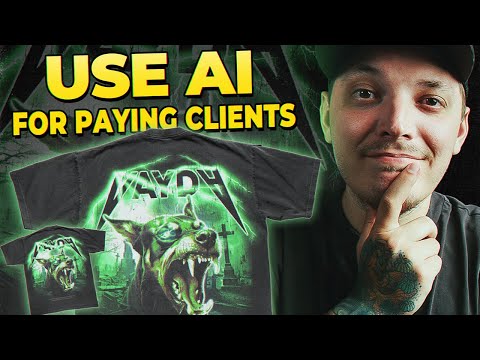 How to Design T-Shirts Using AI for Paying Clients