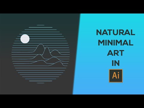 NATURE MINIMAL ART IN ILLUSTRATOR | QUICK TUTORIAL