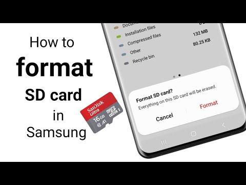 How to format sd card in Samsung galaxy phones