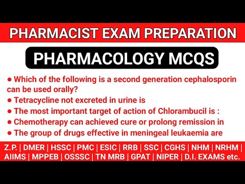 Pharmacist exam preparation | OSSSC | HSSC | MPPEB | PMC | DMER | ITBP | RRB etc. exam questions