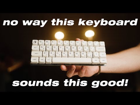 no way this tiny milk keyboard sounds this good!!?