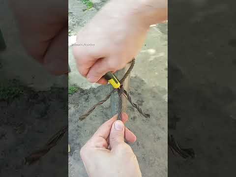 Useful tips and skills. How to quickly and securely fasten a steel cable without special fasteners