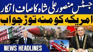 Justice Mansoor Ali Shah in Action | US Sanctions On Pakistan || Pakistan Respond | 06PM Headlines