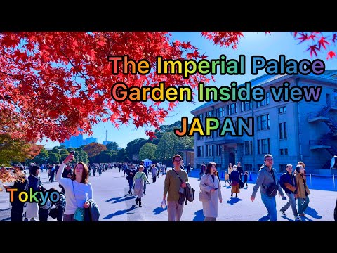 [4K] The Imperial Palace Tour. Walking tour in the Imperial Palace and Kitanomaru Park. Tokyo,Japan