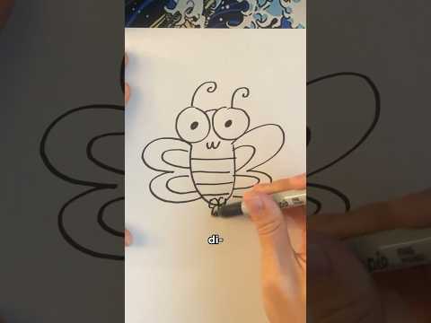 How to Draw a Butterfly 🦋 #shorts #comedy #drawingtutorial #funny #drawing #butterfly