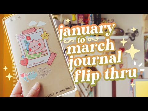 january ~ march journal flip-through // 2022 in my journal