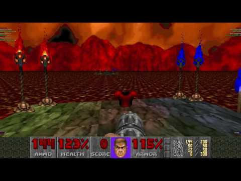 Doom 2 Skulltag mode on Ring Of Fire map