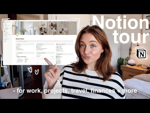 my NOTION TOUR & TUTORIAL for getting started | customization, templates, tips & more (2023)