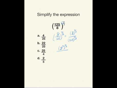 Negative Exponents and Fractions | Algebra