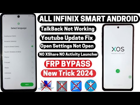 All Infinix Smart Android FRP Bypass | Activity Launcher Not Working No Xshare | Without Pc 2024