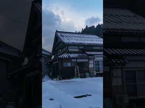 今日（2025.01.09）の能登からの眺め、穴水町波志借（あなみずまち はじかぢ）の大雪具合は？