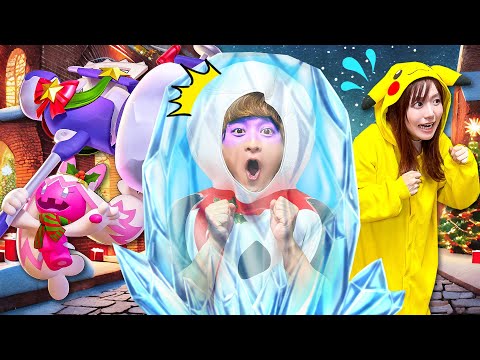 ゲームで大盛り上がり！デカヌチャン登場!? 男女で『ポケモンユナイト』対決してみた！「激戦！ゆきがっせんinジーヴルシティ」で本気バトル！【ゲーム実況】