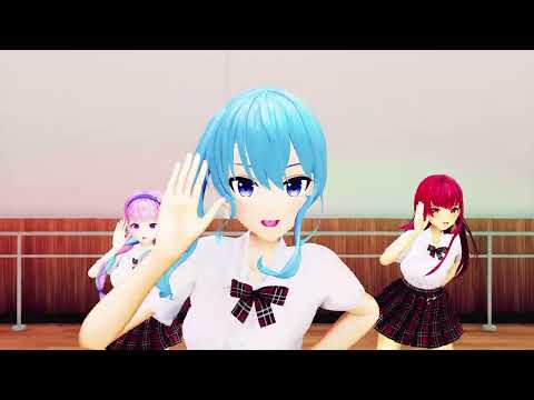 【MMD】星◯すいせい 宝◯マリン 沙花◯クロヱ 百◯あやめ 湊◯くあ 一騎当千【紳士向け】