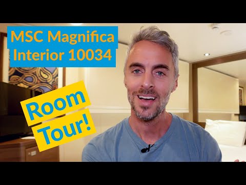 MSC Magnifica Interior Stateroom Tour 10034