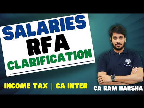 IMP CLARIFICATION ON RFA VALUATION | RENT FREE ACCOMMODATION PERQUISITE VALUATION | AMENDMENT