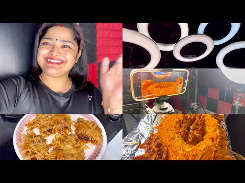 FULL BEHIND THE SCENES OF MADDYEATS MUKBANG WITH HAIRBAND STORY 🥲 VIRAL CRISPY THREAD CHICKEN RECIPE