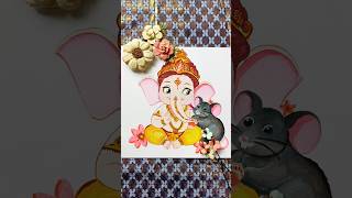 Ganesh Chaturthi decoration ideas ganesha painting Ganesha drawing #ganapatidecoration