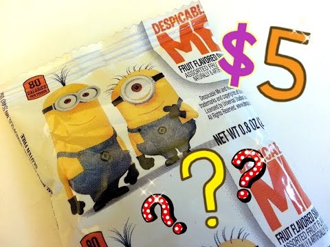 Despicable Me Minions Unboxing ~ Fruit Flavored Snacks