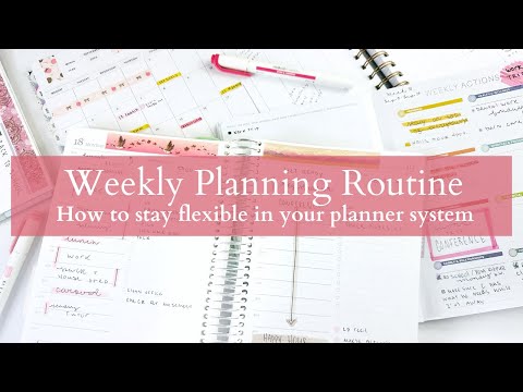 Planning Routine | How to stay flexible in your planner system | PLAN WITH ME - Work Conference week