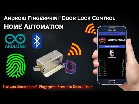 How To Make A Mobile Fingerprint Door Lock|| Biometric Control Door Lock|| Using Android Mobile.