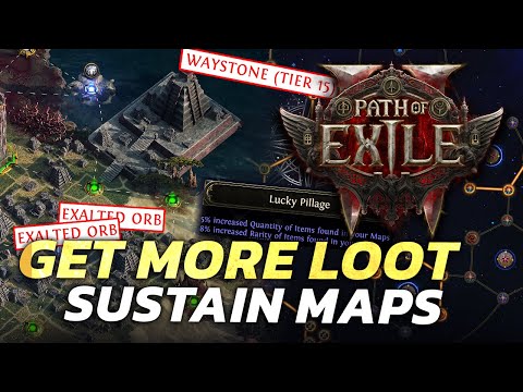 Get MORE LOOT and SUSTAIN your maps easily in PoE2!