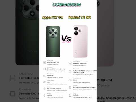 Redmi 13 5G vs Oppo F27 5G !! oppo f27 5g review 👍 redmi 13 5g unboxing #technicalguruji #vairalshor