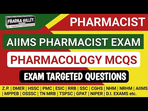 AIIMS Pharmacist exam preparation | Pharmacology MCQS | Pharmacist previous year question paper