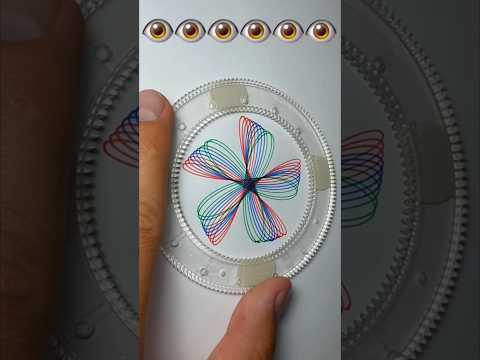 Amazing Spirograph Patterns in 8 Seconds 😍 #spirograph #spirographshr #asmr #satisfying