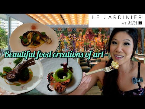 French Restaurant so fancy I forgot I was right handed | Le Jardinier Houston TX B-Day Dinner