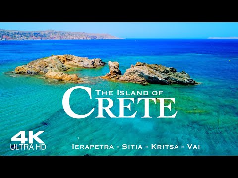 [4K] CRETE 2024 🇬🇷 4 HOUR Drone Aerial of Ierapetra Sitia Vai & Kritsa | Greece Kreta Creta