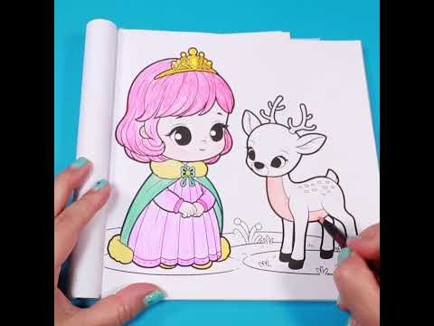 Princess | Cute Coloring Page for Children |Coloring Fun for Kids  #coloringforkids  #coloringfun