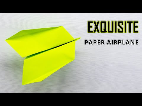 Learn How to Craft an Exquisite Paper Plane from a Square Sheet!